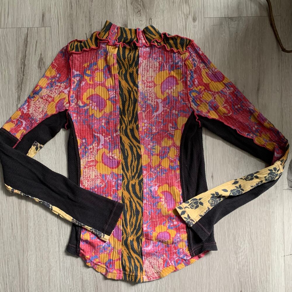 Free People Meadow Mixing Long Sleeve Shirt M - Picture 2 of 5